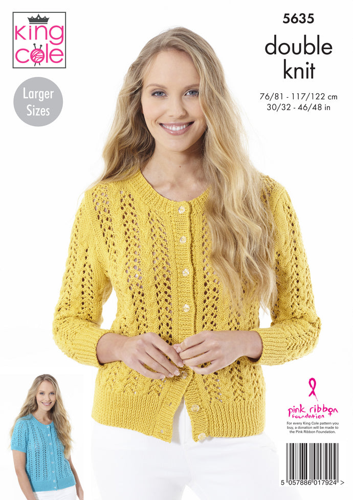 King Cole Pattern 5635 DK Sweater and Cardigans