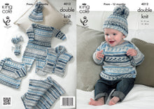 Load image into Gallery viewer, King Cole Pattern 4012 DK Baby Set
