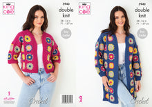 Load image into Gallery viewer, King Cole Pattern 5943 DK Crochet Cardigans

