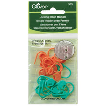 Load image into Gallery viewer, Clover Locking Stitch Marker 20pc
