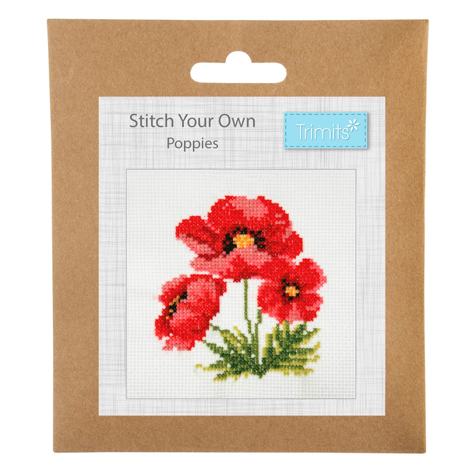 Trimits Cross Stitch Kit: Poppies
