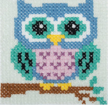Load image into Gallery viewer, Trimits Learn to Cross Stitch Kit: Owl
