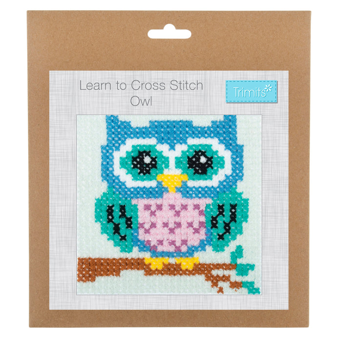 Trimits Learn to Cross Stitch Kit: Owl