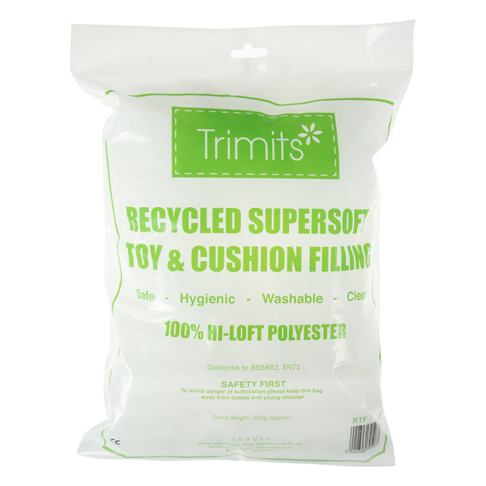 Trimmits Recycled Polyester Craft Filling for Toys and Cushions 250g (Approx)