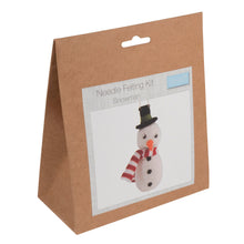 Load image into Gallery viewer, Trimits Needle Felting Kit: Christmas: Snowman
