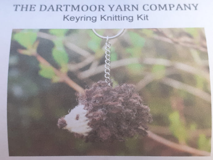 Dartmoor Yarn Knit Hedgehog Keyring Knitting Kit