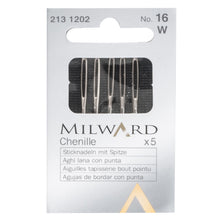 Load image into Gallery viewer, Milward Chenille Needles No 16 5pc

