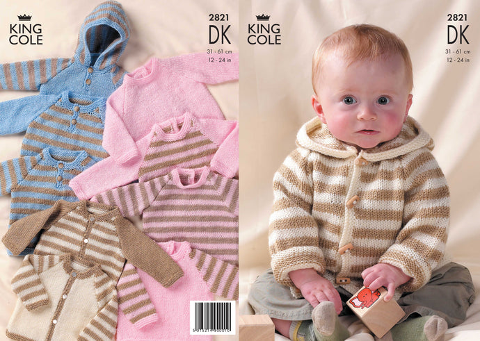 King Cole Pattern 2821 DK Cardigans and Sweaters