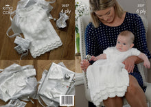 Load image into Gallery viewer, King Cole Pattern 3537 4ply Christening Set
