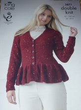 Load image into Gallery viewer, King Cole Pattern 3871 DK Top and Cardigan
