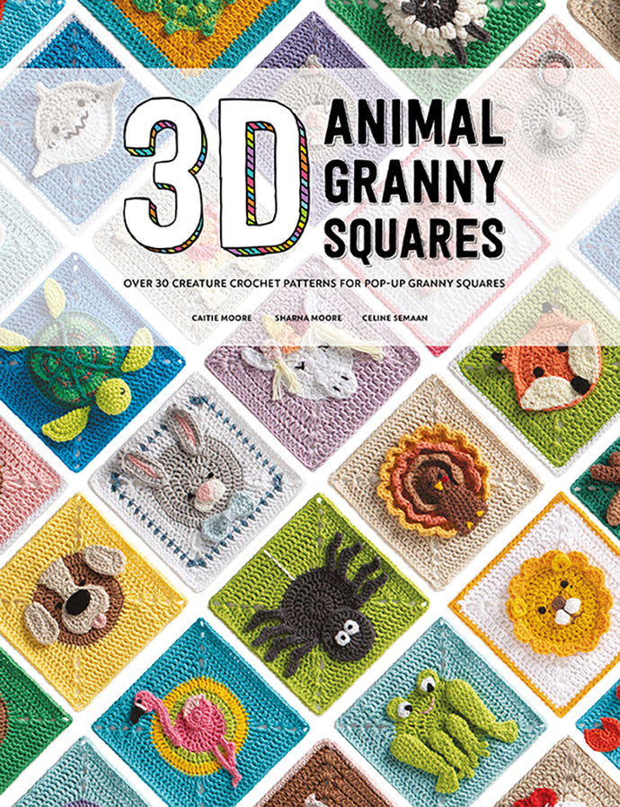 3D Animal Granny Squares by Celine Semaan