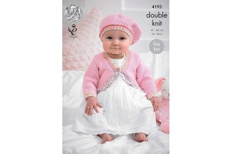 King Cole Pattern 4193 DK Cardigans and Beret