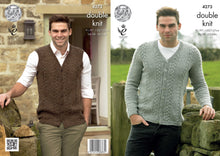 Load image into Gallery viewer, King Cole Pattern 4273 DK Cardigan and Waistcoat
