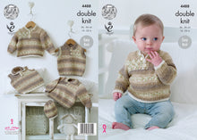 Load image into Gallery viewer, King Cole Pattern 4488 DK Sweaters, Slipovers and Hat
