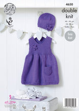 Load image into Gallery viewer, King Cole Pattern 4650 DK Dresses and Hats
