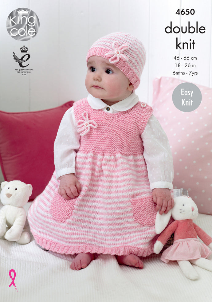 King Cole Pattern 4650 DK Dresses and Hats