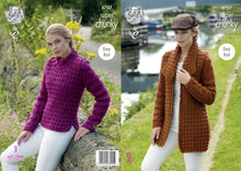 Load image into Gallery viewer, King Cole Pattern 4707 Super Chunky Jacket and Sweater
