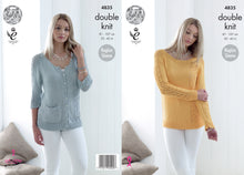 Load image into Gallery viewer, King Cole Pattern 4835 DK Sweater and Cardigan
