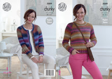 Load image into Gallery viewer, King Cole Pattern 5009 Chunky Sweater and Cardigan
