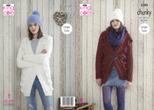 Load image into Gallery viewer, King Cole Pattern 5180 Chunky Cardigans and Hats
