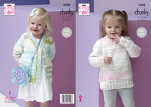 Load image into Gallery viewer, King Cole Pattern 5208 Chunky Sweater and Cardigan
