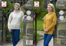 Load image into Gallery viewer, King Cole Pattern 5289 Chunky Sweaters

