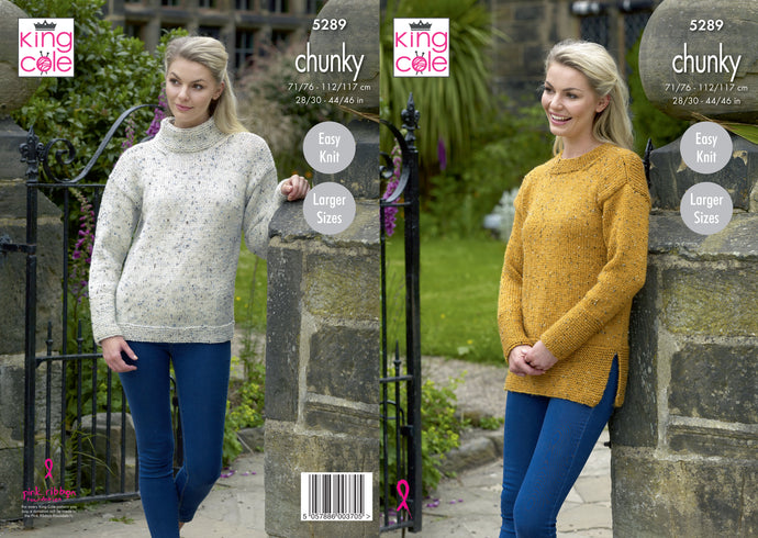 King Cole Pattern 5289 Chunky Sweaters