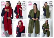 Load image into Gallery viewer, King Cole Pattern 5338 Easy Lace Scarves
