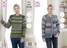 Load image into Gallery viewer, King Cole Pattern 5459 Super Chunky Sweater and Cardigan

