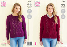 Load image into Gallery viewer, King Cole Pattern 5473 4ply Sweater and Cardigan
