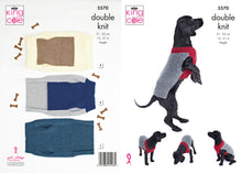 Load image into Gallery viewer, King Cole Pattern 5570 Dog Coats in DK
