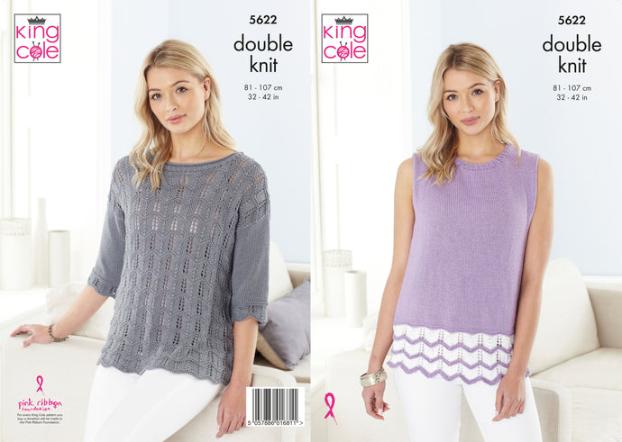 King Cole Pattern 5622 DK Sweater and Top