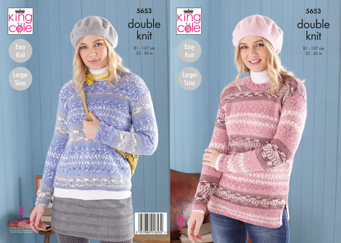 King Cole Pattern 5653 DK Sweater and Tunic