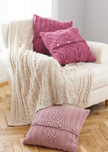 Load image into Gallery viewer, King Cole Pattern 5660 Aran Throw and Cushion Covers
