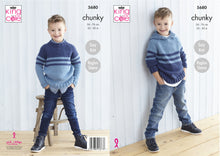 Load image into Gallery viewer, King Cole Pattern 5680 Chunky Sweater and Hoodie
