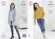 Load image into Gallery viewer, King Cole Pattern 5690 Chunky Cardigans

