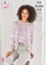 Load image into Gallery viewer, King Cole Pattern 5696 DK Cardigan and Top
