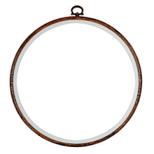 Load image into Gallery viewer, Stitch Garden Embroidery Hoops Flexi Round - Woodgrain
