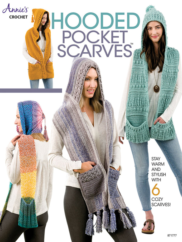 Hooded Pocket Scarves by Annie's Crochet