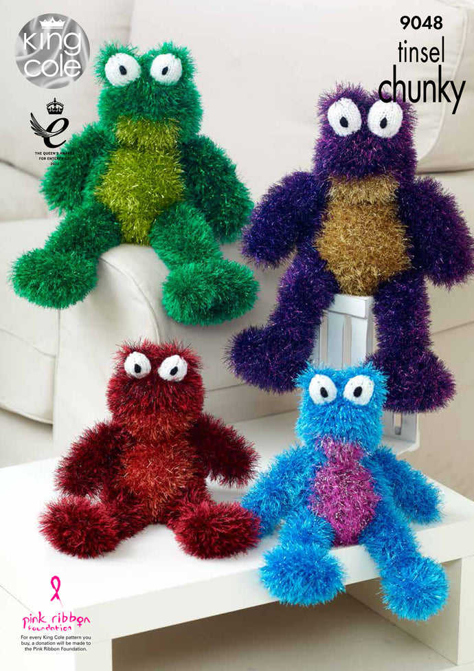 King Cole Pattern 9048 Tinsel Frogs
