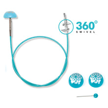 Load image into Gallery viewer, Knit Pro The Mindful Collection: 360° Swivel Cable: Interchangeable
