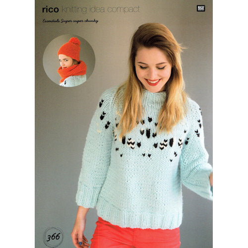 Rico Pattern 366 Super Chunky Sweater and Top