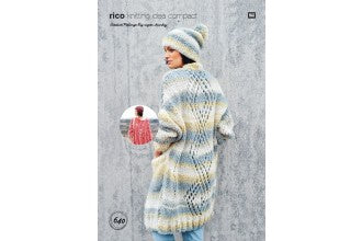 Rico Pattern 640 Super Chunky Poncho, Coat and Hat
