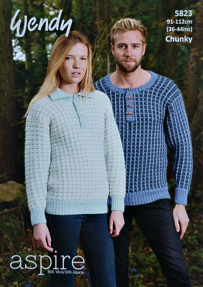 Wendy Pattern 5823 Chunky Sweaters