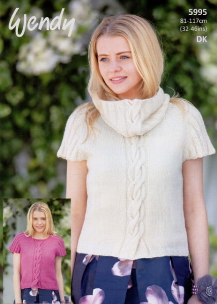 Wendy Pattern 5995 Cap Sleeved Top and Cowl